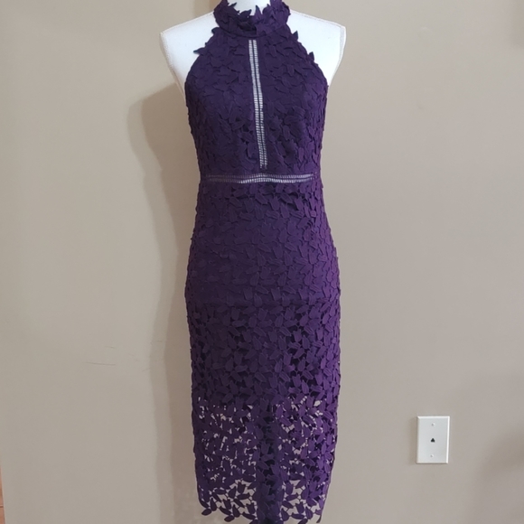 Dresses & Skirts - Bardot Gemma halter lace cocktail dress.NWT